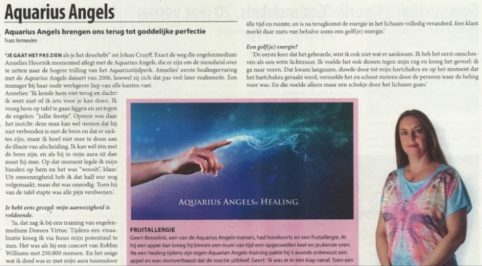 Artikel in Frontier Magazine over Aquarius Angels