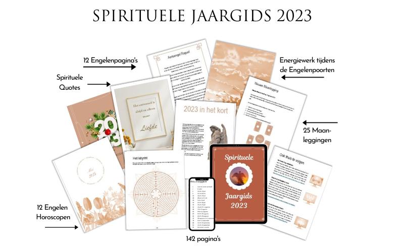 2023 Spirituele Jaargids. Maak van 2023 jouw spirituele jaar met Engelenpoorten en kaartleggingen
